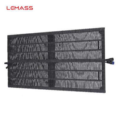 Topetón anti de P6.9 LED de la pantalla de alquiler transparente del gabinete con la estructura de la fibra de carbono