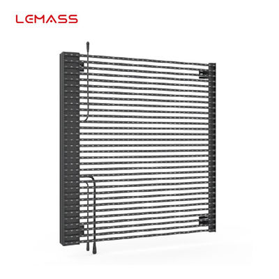Gabinete de pantalla LED al aire libre del RGB de la INMERSIÓN P15.6 brillo transparente de 7000cd/de Sqm