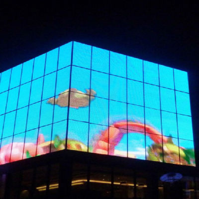 Pantalla LED del alto brillo 1000×1000, pantalla transparente al aire libre de P25 SMD LED