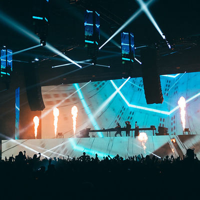 Pantalla de visualización al aire libre de alquiler de P2.9 LED 500×500m m para el ODM de Live Show Advertising