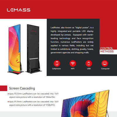 Pantalla comercial interior de la pantalla LED P1.8, cartel a todo color Smd 1515 del LED Digital