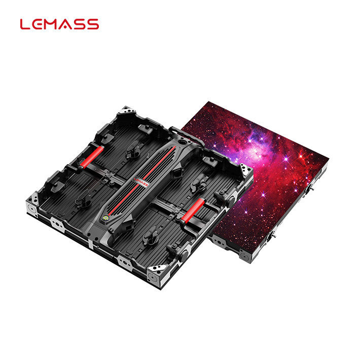 Gabinete de alquiler de P4.8 LED, prenda impermeable 500×500m m de la pantalla de la etapa al aire libre LED